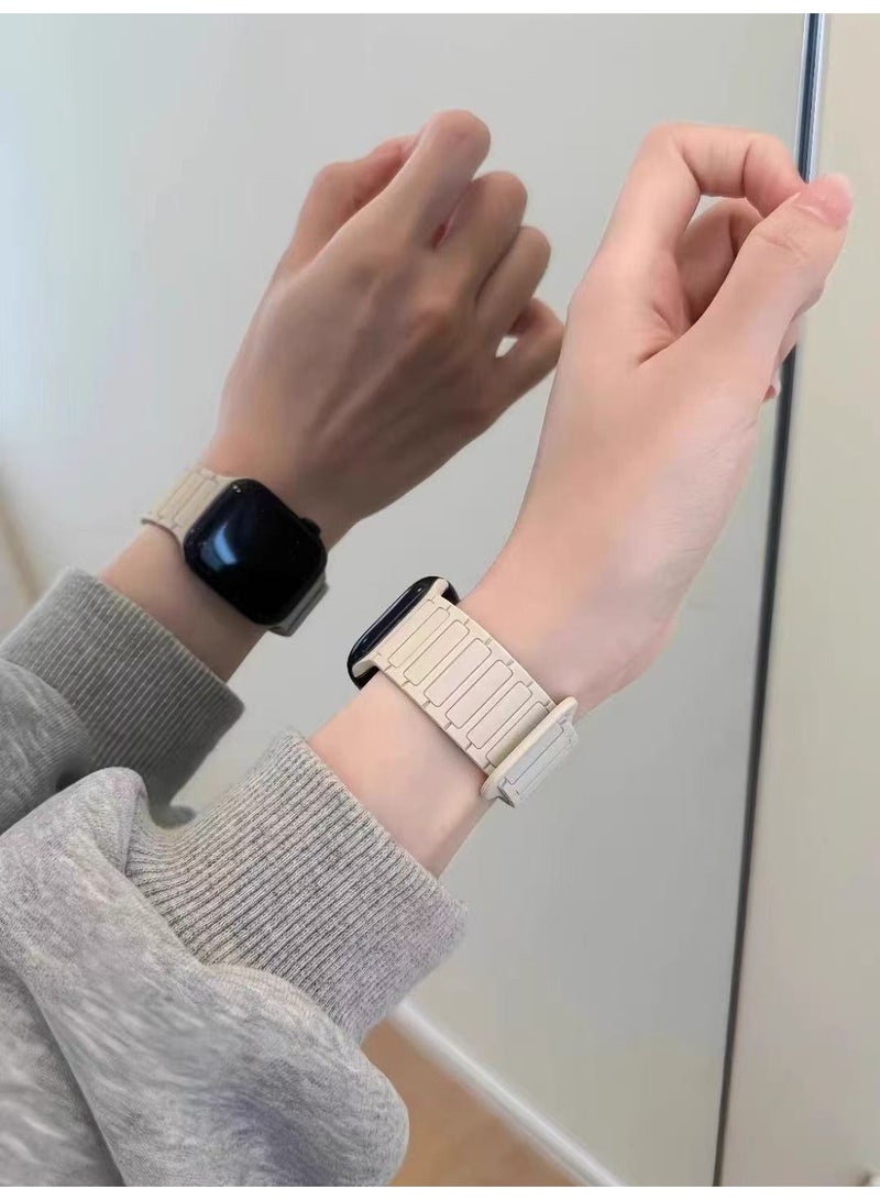 keloray Magnetic Sport Bands for Apple Watch Band  42mm 44mm 45mm 46mm iWatch bands for Women Men,Silicone Loop Strap Wristband for Apple Watch Series 11 10 9 8 7 6 5 4 3 SE 3/2nd Ultra/3/2 49mm - Image 5